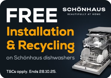 Free Installation & Recycling on Schönhaus Dishwashers Free Installation & Recycling on Schönhaus Dishwashers