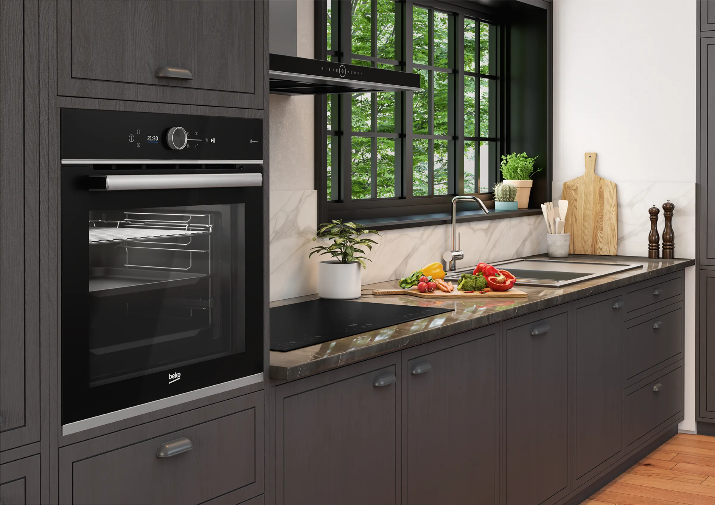 Beko Kitchen with AeroPerfect oven technology