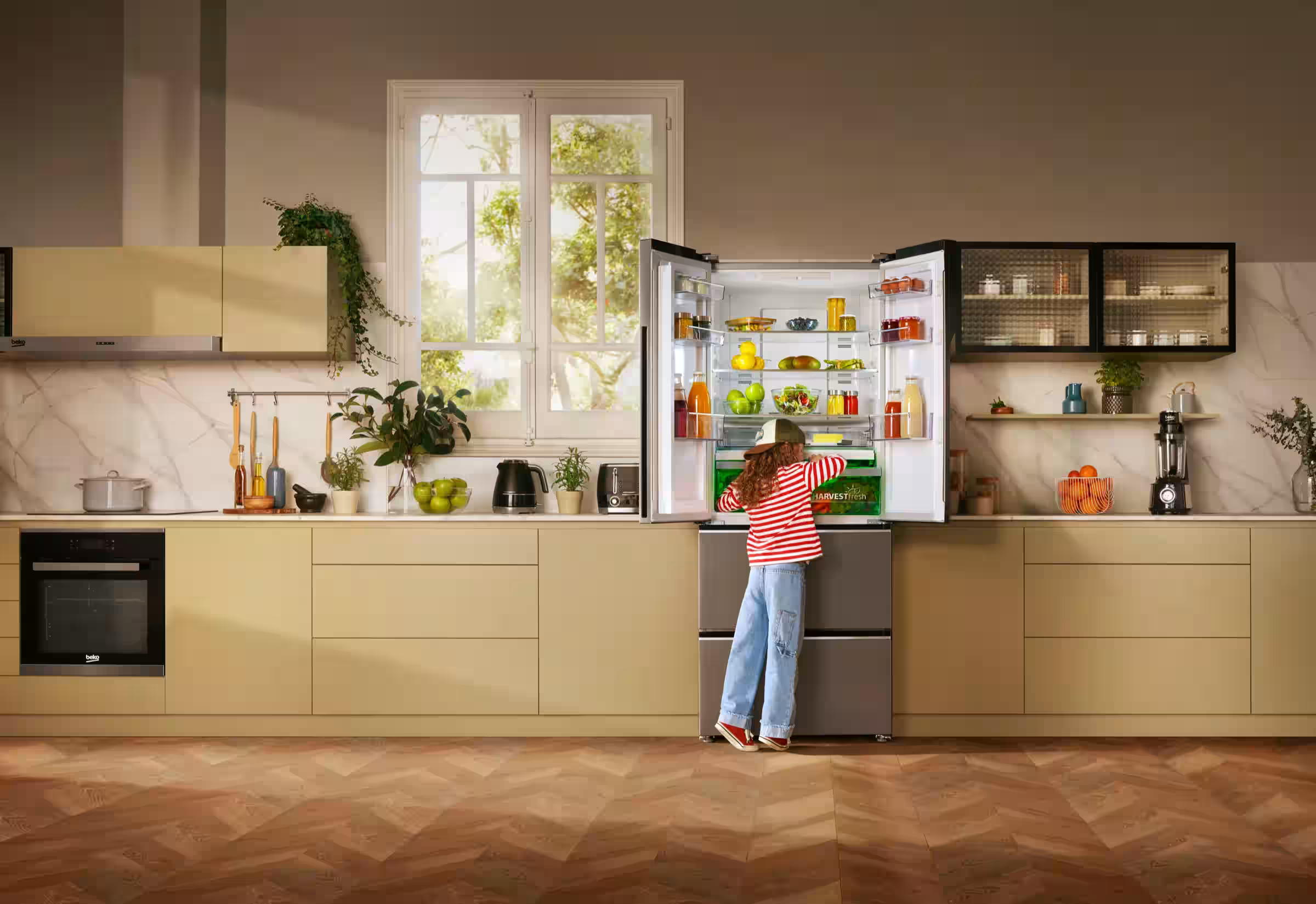 Beko Kitchen with HarvestFresh refrigeration