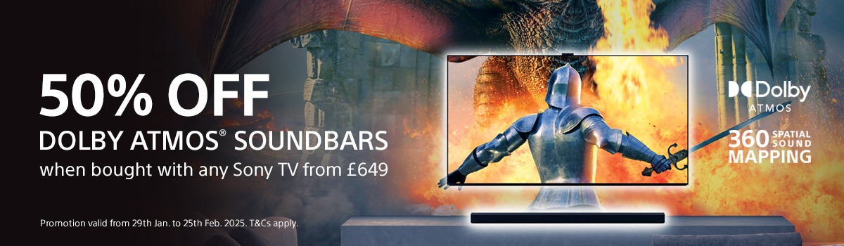 Sony 50% off Dolby Atmos Soundbars