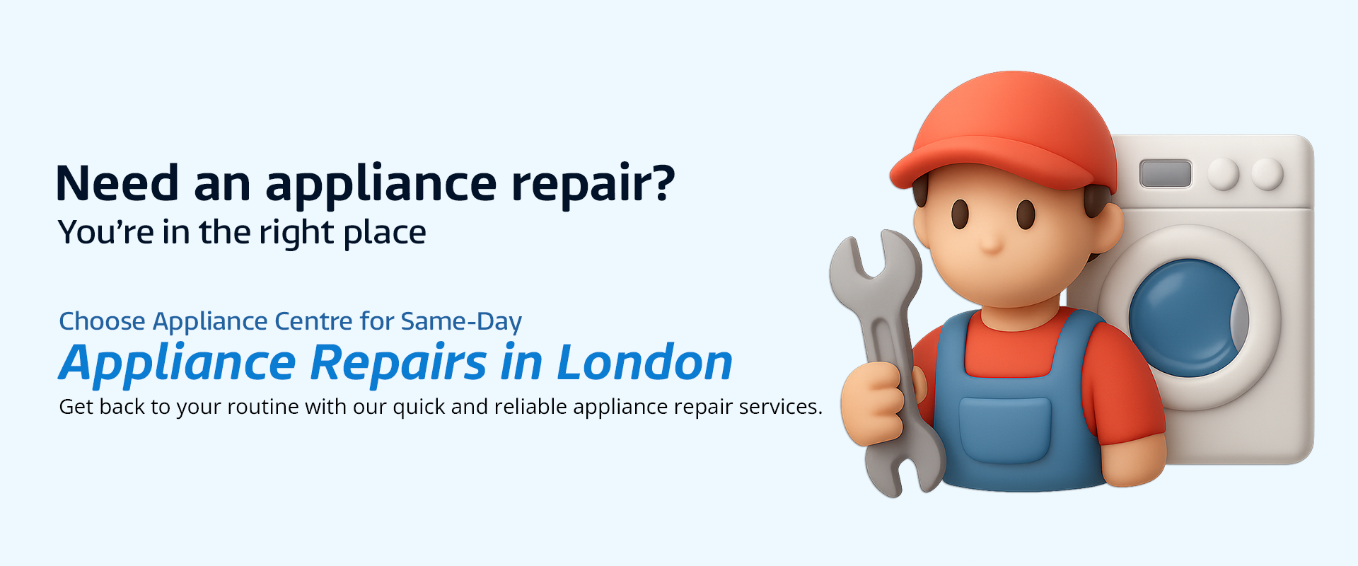 Same-day appliance repairs in London