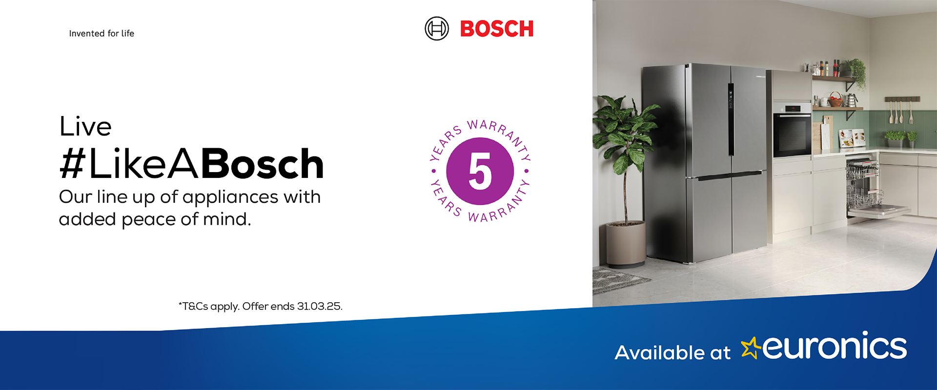 5 Year Warranty with Bosch