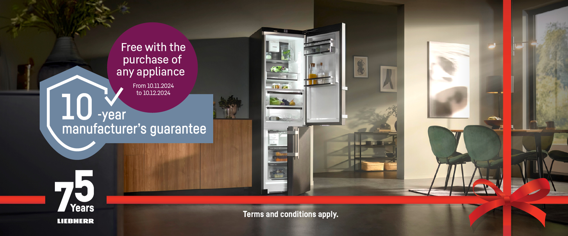 10 Year Guarantee with every Liebherr Appliance