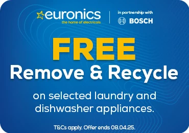 Bosch Free Remove & Recycle on selected laundry and dishwasher appliances Bosch Free Remove & Recycle on selected laundry and dishwasher appliances