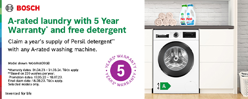 Bosch A Rated Washing Machine Promotion