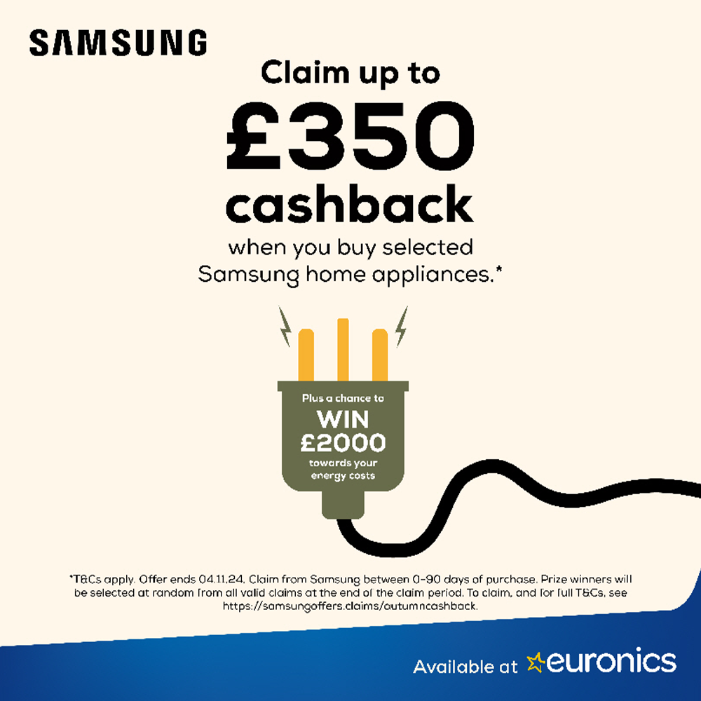 Cashback with selected Samsung products