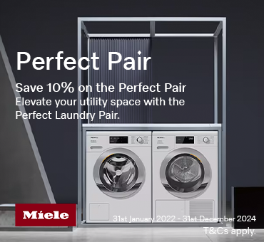 Perfect Pair - Save £100 when you buy a Miele Washing Machine and Miele Tumble Dryer, T&Cs apply.