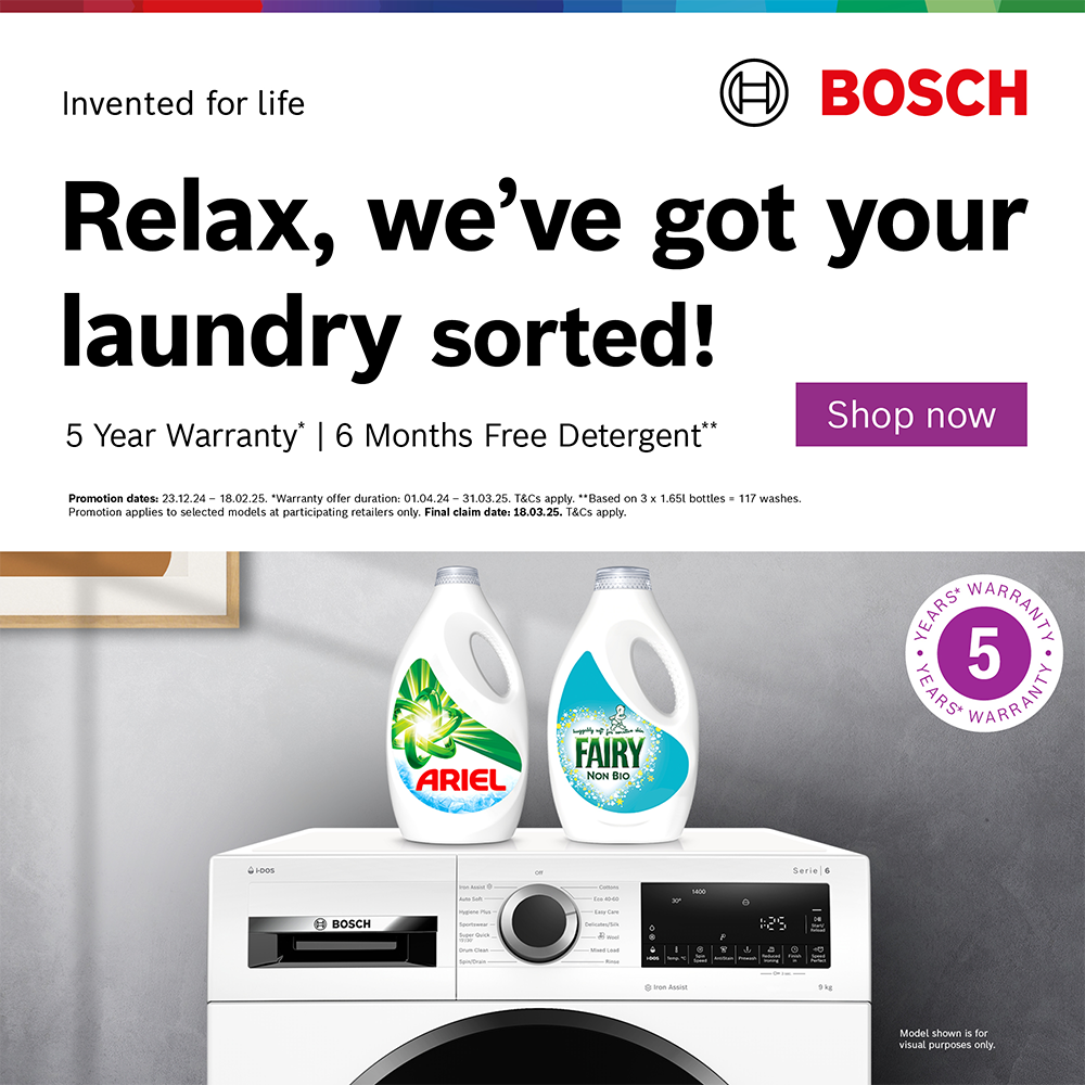 Bosch Washing Machine Gift with Purchase Promotion