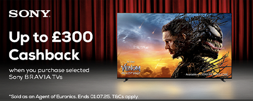 Get up to £300 cashback with selected Sony TV’s